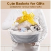 Dropship Cotton Baby Gift Basket Pack of 1 Storage Basket For Clothes (Grey)