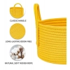 Dropship Cotton Basket Inch Pack of 1 Storage Basket For Clothes (Yellow)