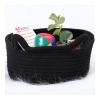 Dropship Cotton Cat Basket Inch Pack of 1 Storage Basket For Clothes (Black)