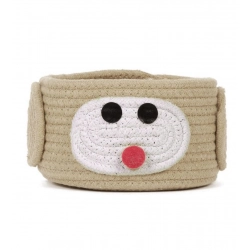 Cotton Pen Holder Inch Pack of 1 Storage Basket For Clothes (Beige)