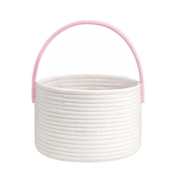 Dropship Cotton Bucket Inch Pack of 1 Storage Basket For Clothes (White)