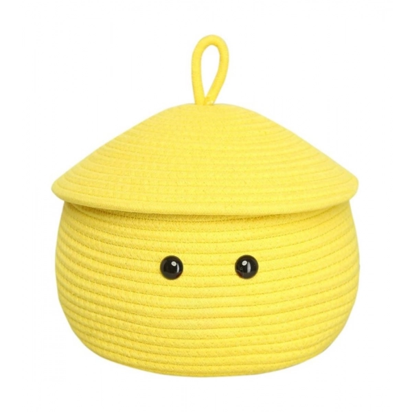Dropship Cotton Gudda Pack of 1 Storage Basket For Clothes (Yellow)