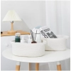 Dropship Cotton Pcs Oval Basket  Storage Basket For Clothes (White)