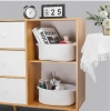 Dropship Cotton Pcs Oval Basket  Storage Basket For Clothes (White)