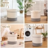 Dropship Cotton Basket Pack of 1 Storage Basket For Clothes (Grey)