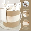 Dropship Cotton Basket Pack of 1 Storage Basket For Clothes (Beige)