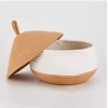 Dropship Cotton Gudda Pack of 1 Storage Basket For Clothes (White)