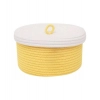 Dropship Cotton Box White Lid Inch Pack of 1 Storage Basket For Clothes (Yellow)