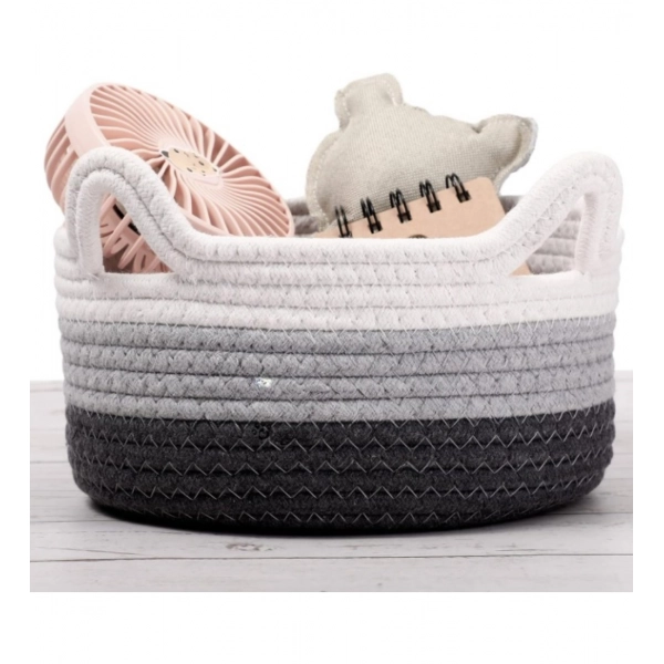Dropship Cotton Cat Basket Inch Pack of 1 Storage Basket For Clothes (Multicolor)