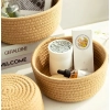 Dropship Cotton 3 Pcs Round Set Storage Basket For Clothes (Brown)