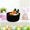 Dropship Cotton Cat Basket Inch Pack of 1 Storage Basket For Clothes (Black)