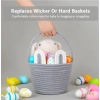 Dropship Cotton Ear Toys Bucket Pack of 1 Storage Basket For Clothes (Grey)