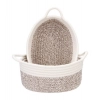 Dropship Cotton Basket 2 Pcs Storage Basket For Clothes (White)