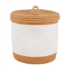 Dropship Cotton Basket Pack of 1 Storage Basket For Clothes (White)