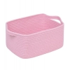Dropship Cotton Basket Pack of 1 Storage Basket For Clothes (Pink)