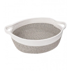 Cotton Baby Gift Basket Inch Pack of 1 Storage Basket For Clothes (White)