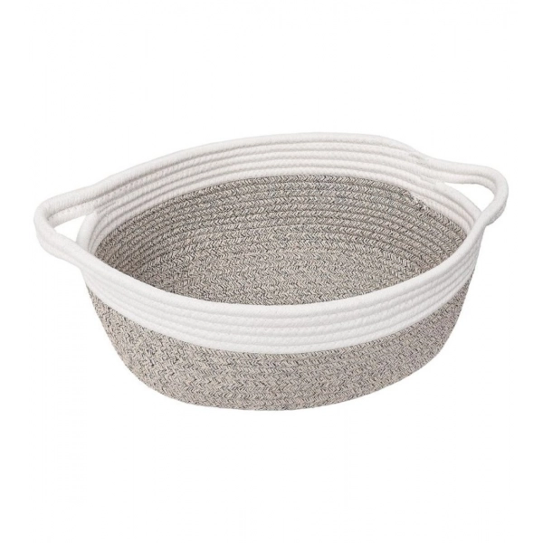 Dropship Cotton Baby Gift Basket Inch Pack of 1 Storage Basket For Clothes (White)