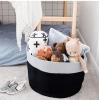 Dropship Cotton Laundry Basket Pack of 1 Storage Basket For Clothes (Grey)