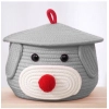 Dropship Cotton Gudda Pack of 1 Storage Basket For Clothes (Grey)