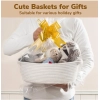Dropship Cotton Gift Basket Pack of 1 Storage Basket For Clothes (White)