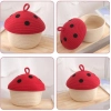 Dropship Cotton Box Red lid Pack of 1 Storage Basket For Clothes (White)