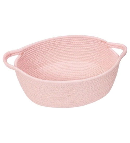 Cotton Baby Gift Basket Pack of 1 Storage Basket For Clothes (Pink)