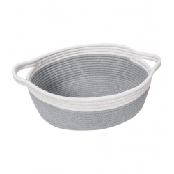 Cotton Baby Gift Basket Pack of 1 Storage Basket For Clothes (Grey)