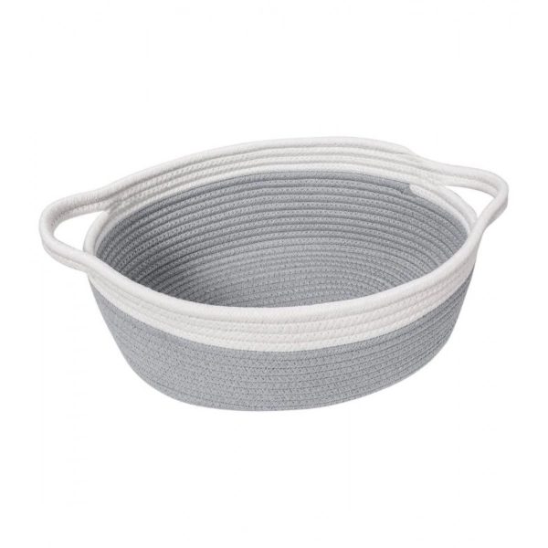 Dropship Cotton Baby Gift Basket Pack of 1 Storage Basket For Clothes (Grey)