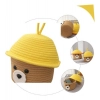 Dropship Cotton Box Yellow Lid Inch Pack of 1 Storage Basket For Clothes (Beige)