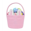 Dropship Cotton Ear Toy Bucket Pack of 1 Storage Basket For Clothes (Pink)