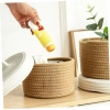 Dropship Cotton Box White Lid Inch Pack of 1 Storage Basket For Clothes (Brown)