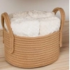 Dropship Cotton Basket Inch Pack of 1 Storage Basket For Clothes (Beige)