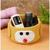 Dropship Cotton Pen Holder Pack of 1 Storage Basket For Clothes (Yellow)
