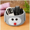Dropship Cotton Pan Holder Pack of 1 Storage Basket For Clothes (Grey)