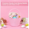 Dropship Cotton Toy Bucket Pack of 1 Storage Basket For Clothes (Pink)