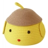 Dropship Cotton  lid Pack of 1 Storage Basket For Clothes (Yellow)