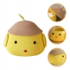Dropship Cotton  lid Pack of 1 Storage Basket For Clothes (Yellow)