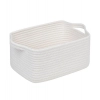 Dropship Cotton Basket Pack of 1 Storage Basket For Clothes (White)
