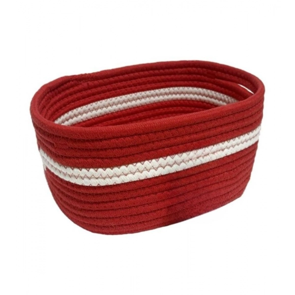Dropship Cotton Basket Inch Pack of 1 Storage Basket For Clothes (Red)