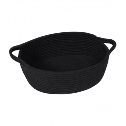 Cotton Baby Gift Basket Pack of 1 Storage Basket For Clothes (Black)