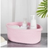 Dropship Cotton 2 Pcs Oval Basket  Storage Basket For Clothes (Pink)