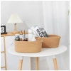Dropship Cotton 2 Pcs Oval Basket Storage Basket For Clothes (Beige)