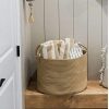 Dropship Cotton Laundry Basket Pack of 1 Storage Basket For Clothes (Beige)