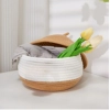 Dropship Cotton Gudda Pack of 1 Storage Basket For Clothes (White)