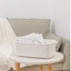 Dropship Cotton Basket Pack of 1 Storage Basket For Clothes (White)