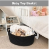 Dropship Cotton Baby Gift Basket Pack of 1 Storage Basket For Clothes (Black)