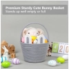 Dropship Cotton Ear Toys Bucket Pack of 1 Storage Basket For Clothes (Grey)