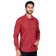 Men's Casual Cotton Full Sleeve Solid Shirt (Red) Men's Casual Cotton Full Sleeve Solid Shirt (Red)