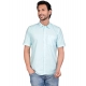 Men's Casual Cotton Half Sleeve Solid Shirt (Turquoise) Men's Casual Cotton Half Sleeve Solid Shirt (Turquoise)