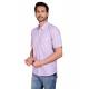 Men's Casual Cotton Half Sleeve Solid Shirt (Purple) Men's Casual Cotton Half Sleeve Solid Shirt (Purple)